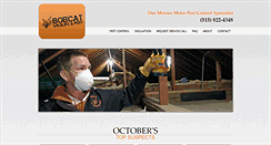 Desktop Screenshot of bobcatpest.com